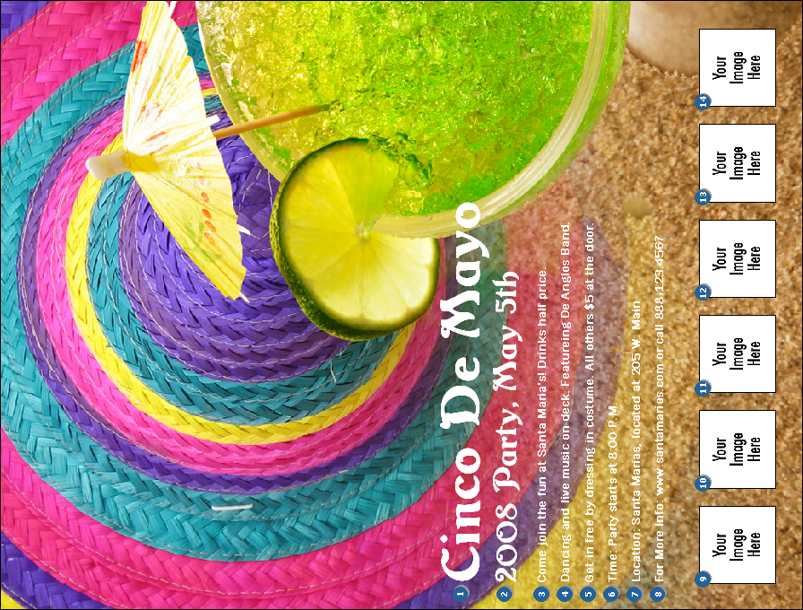 cinco de mayo flyer template. Margarita Beach Party Flyer